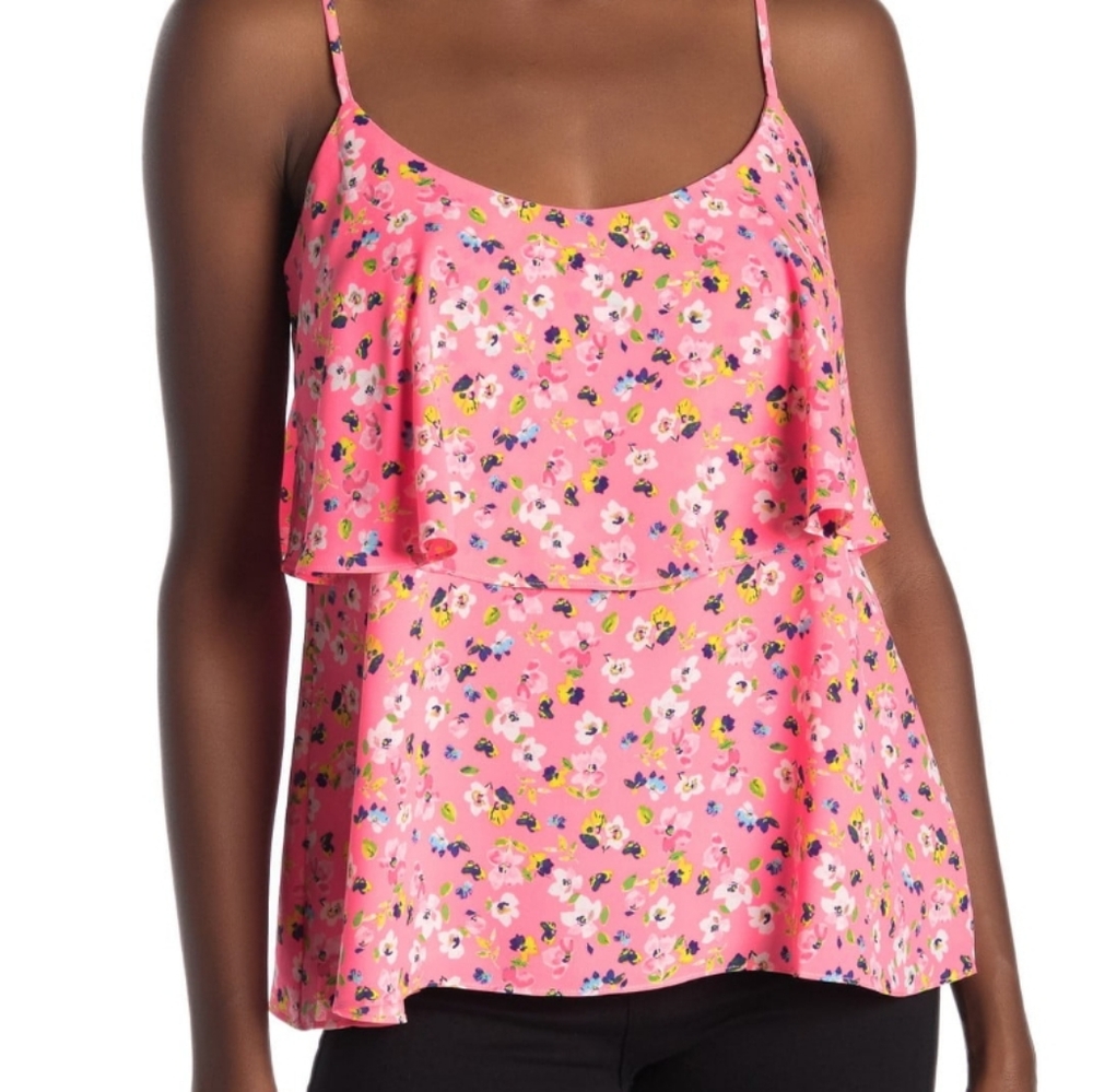🆕 🆕 RACHEL ROY hot pink tiered floral cami size M